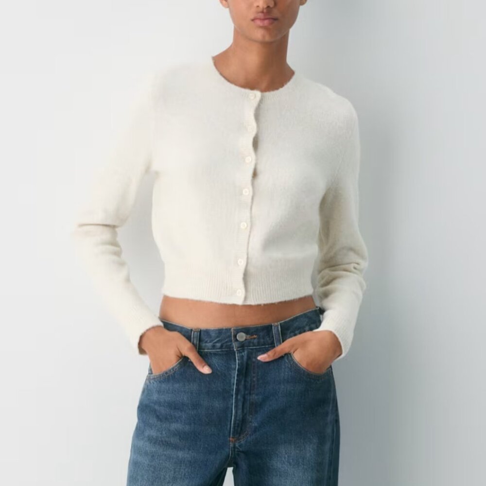 NWT Aritiza TNA Nexus Cardigan Heather Birch XS